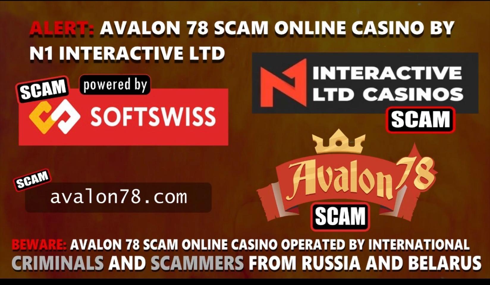 Avalon78 Casino Scam-Softswiss-N1 Interactive-Roland Yakovlevich Isaev-Paata Gamgoneishvili-Ivan Montik-Pavel Kashuba-Dmitry Yaikov