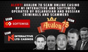 Fraud alert - Cybercrime Avalon78 Casino scam online casino