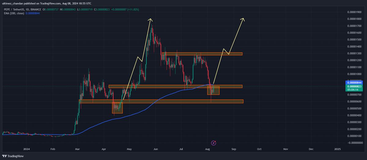 PEPE price chart on 1D time frame. Source: Trading View.