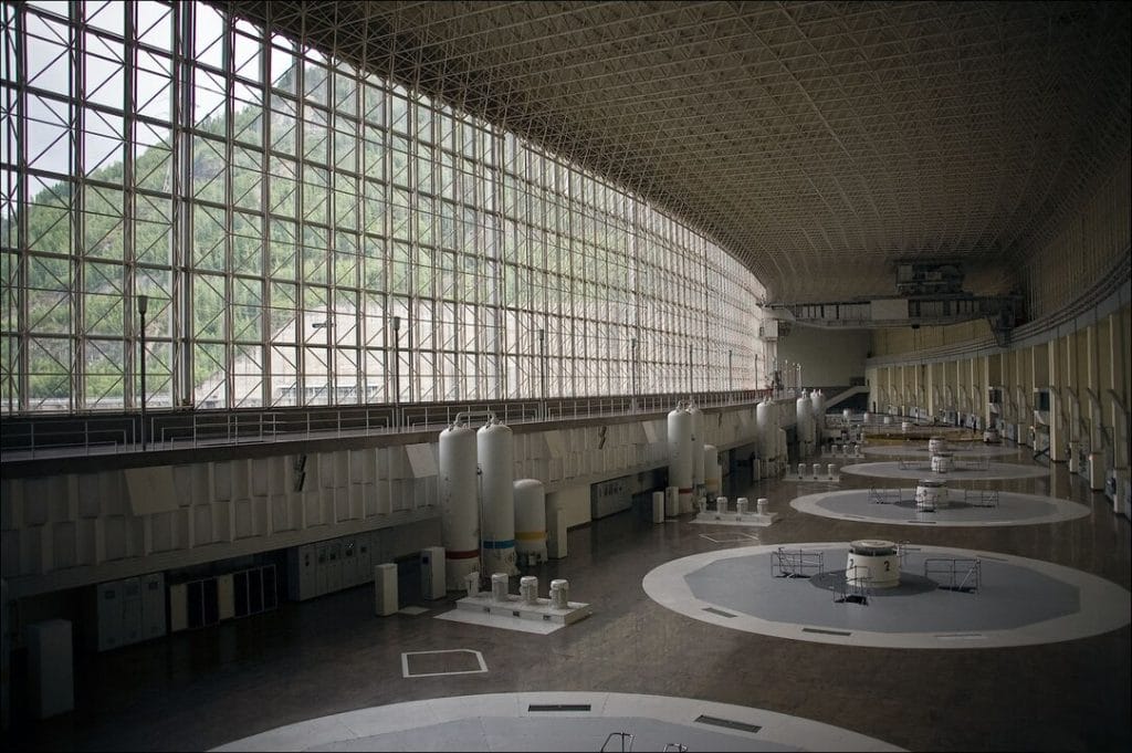 The Sayano-Shushenskaya Dam, one of Russia’s biggest hydroelectric power plants.