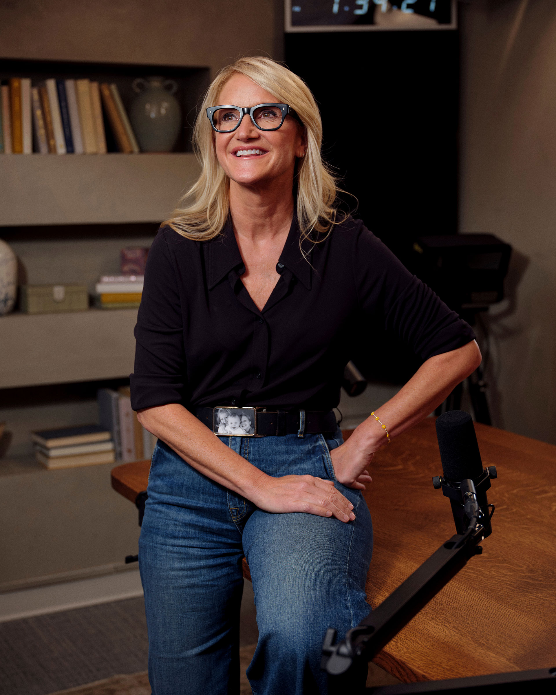 9/11/2024 - Boston, MA Speaker, author and podcaster Mel Robbins at her office and podcast studio in Boston, MA.