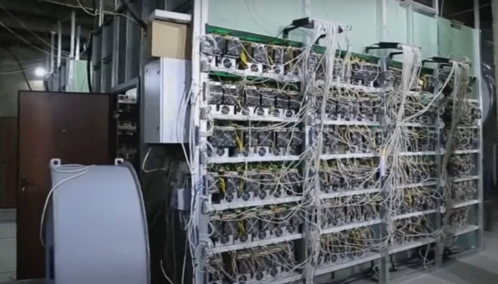 Inside a Russian crypto mining farm.