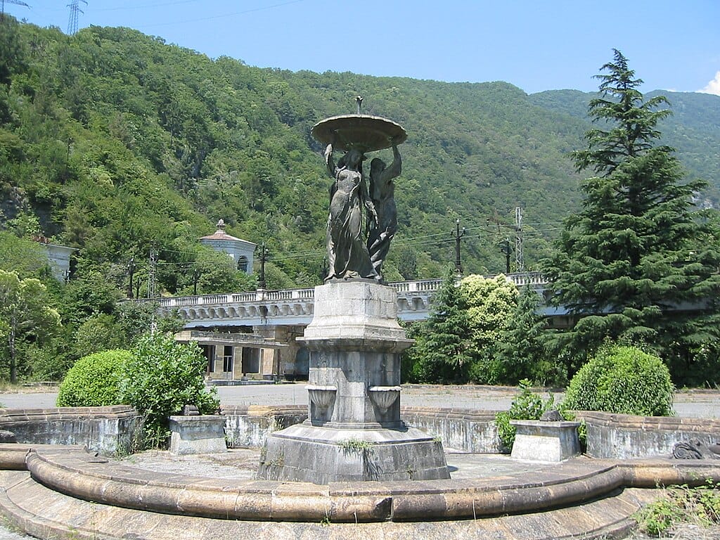 A monument in Gagra, Abkhazia.