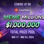 CoinPoker’s Meme Millions Tournament Series is a $1,000,000 Extravaganza for DOGE, SHIB and PEPE Fans 