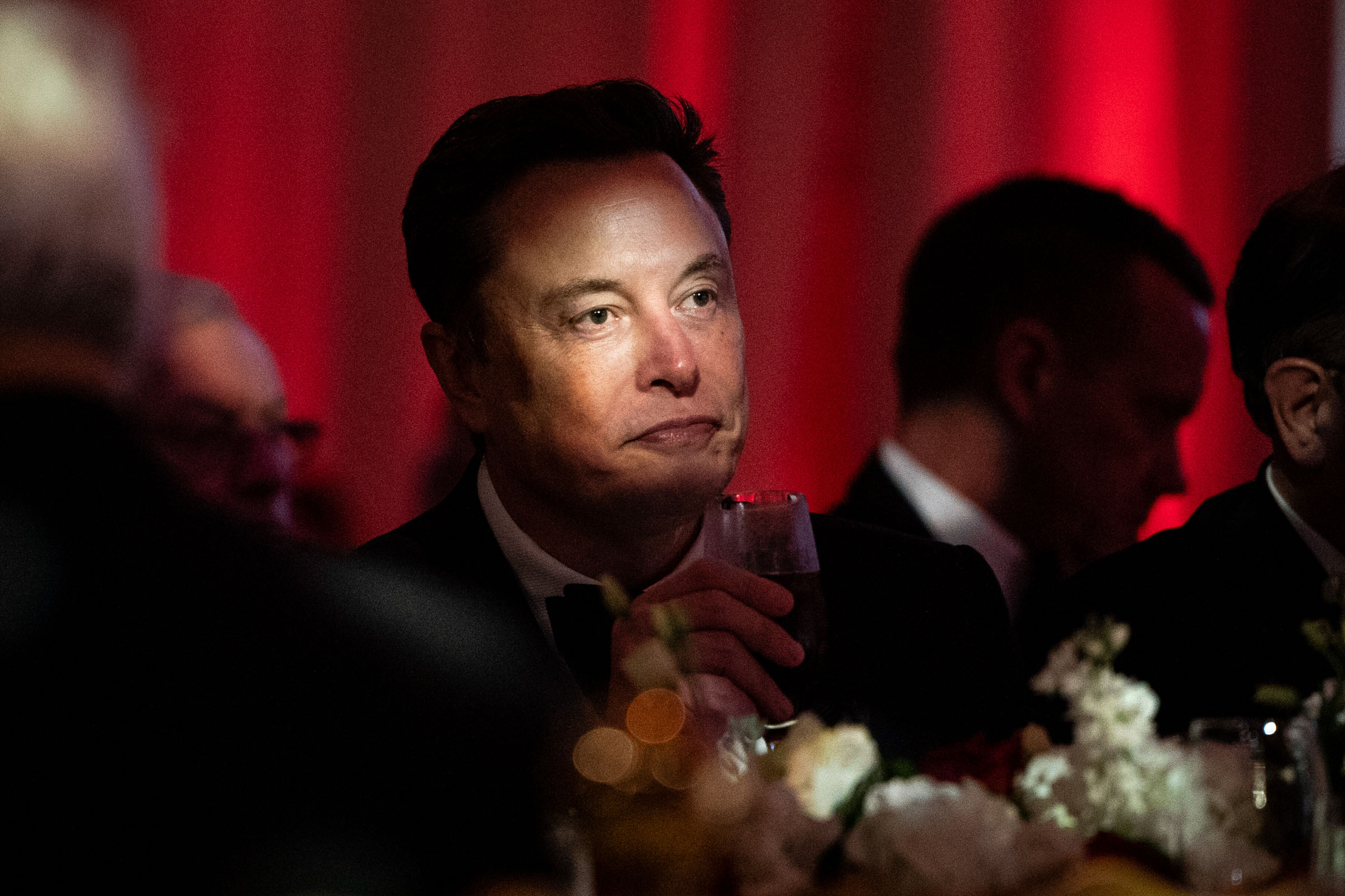 Elon Musk, the worldÕs wealthiest man, attends an America First Policy Institute gala at Mar-a-Lago, President-elect Donald TrumpÕs residence and private club in Palm Beach, Fla., Nov. 14, 2024. (Haiyun Jiang/The New York Times)