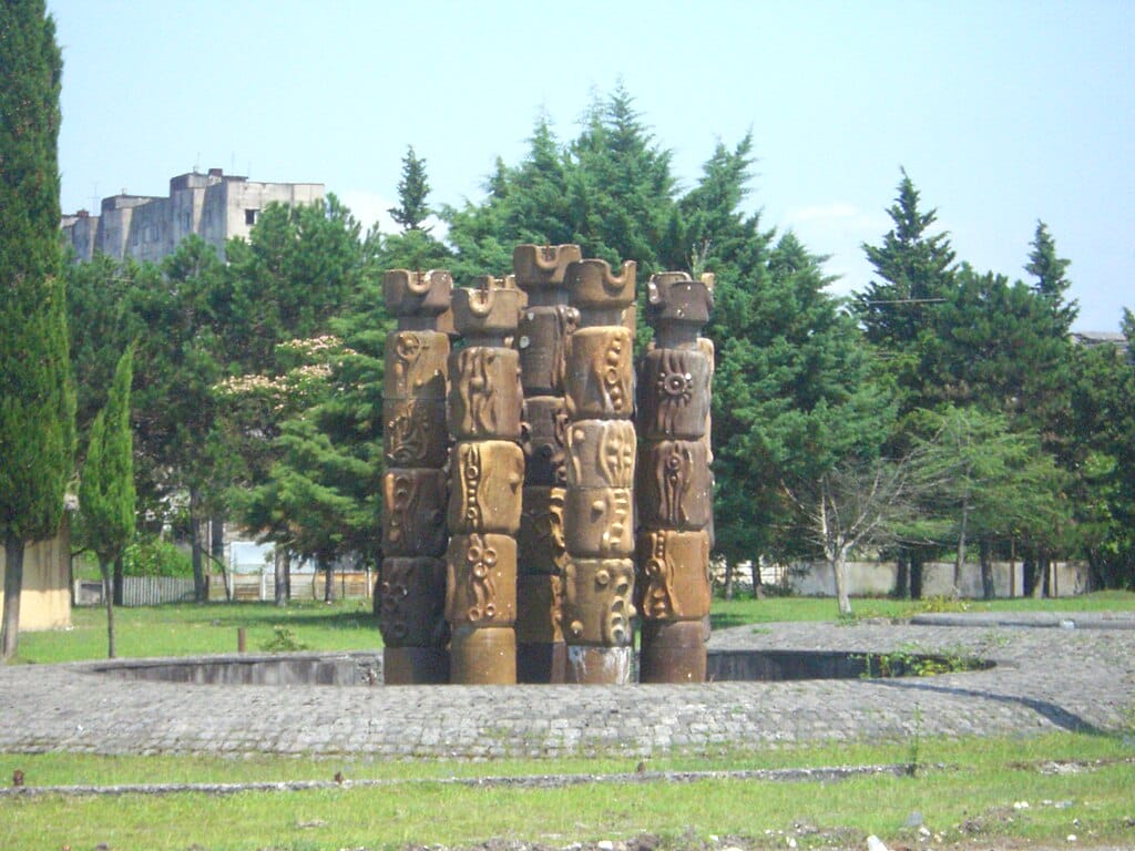 A landmark in Ochamchira, Abkhazia.