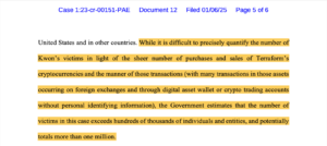 U.S. Government Seeks Public Notice Procedure for Over 1M Victims in Do Kwon Fraud Case