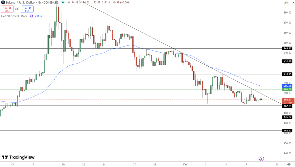 Solana price drops 15% in a week, struggling below $203 resistance. Can ETF approval boost recovery, or is a deeper correction ahead?