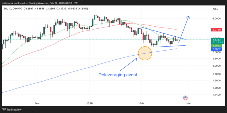 SUI Forms Double-Bottom Pattern – Is This the Start of a Huge Breakout? 