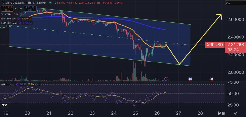 XRP price chart.