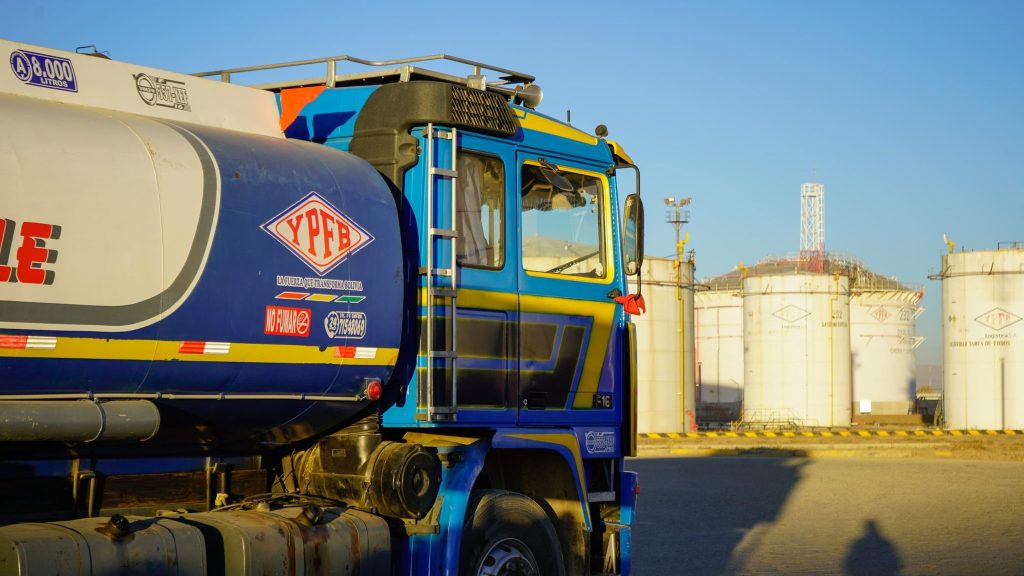 A YPFB vehicle at a facility in Bolivia.