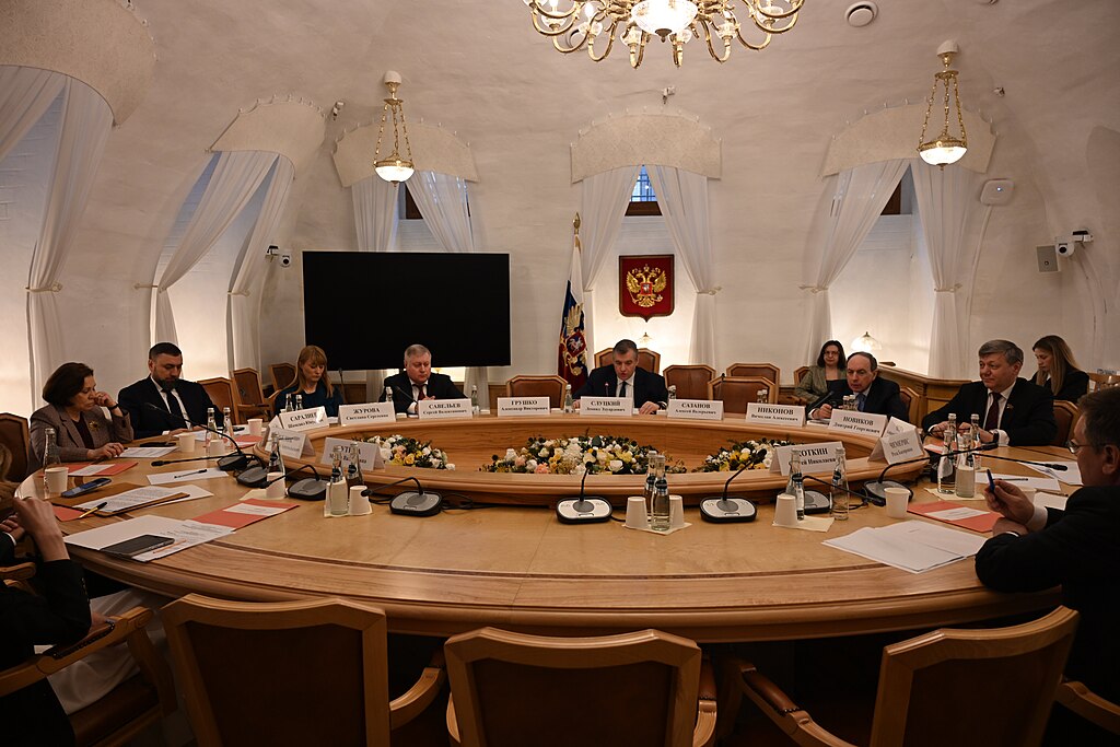 A State Duma committee room.