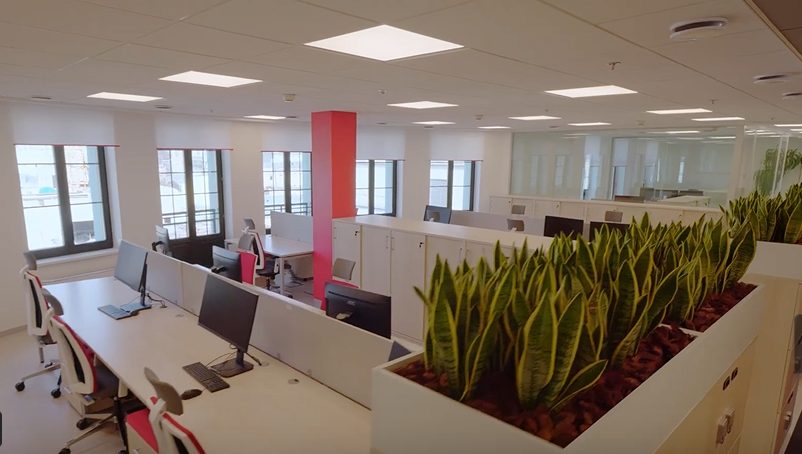 The offices of the Moscow Exchange, in Moscow, Russia.