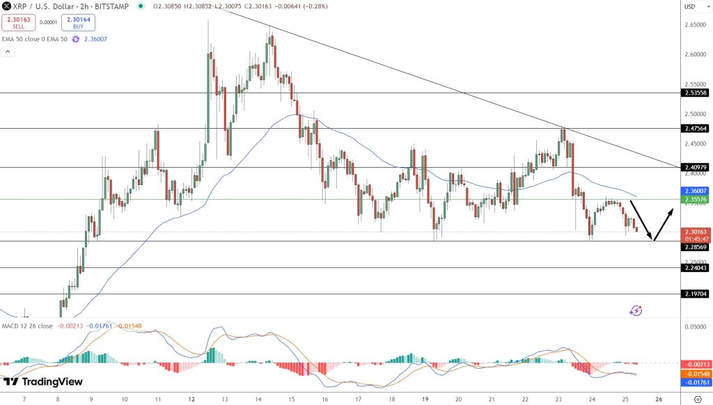XRP/USD Price Chart - Source: Tradingview