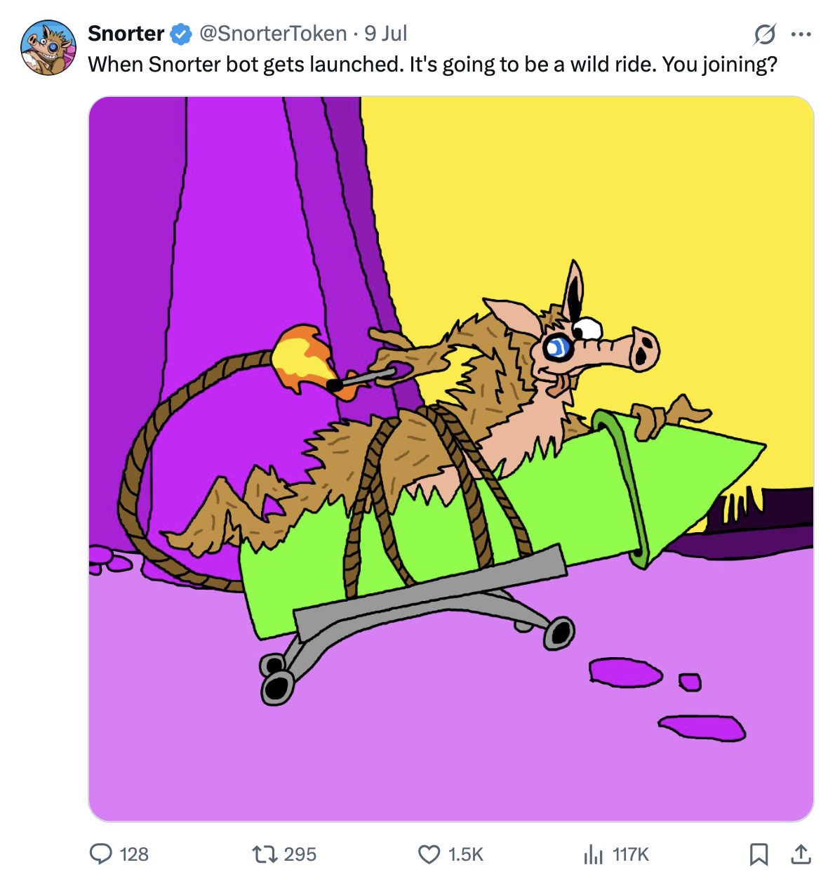 Snorter tweet.