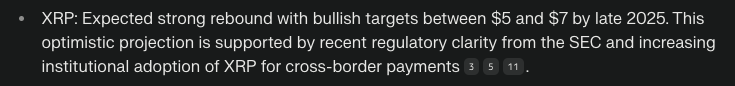 Perplexity AI predicts XRP