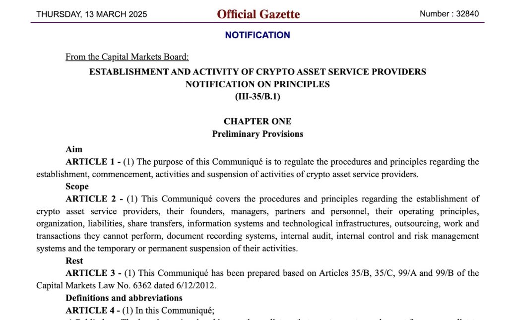 Turkey to Give Authorities Power to Freeze Crypto Accounts in New AML Rules