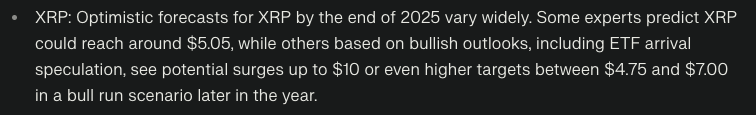 perplexity ai predicts xrp