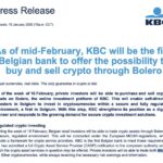 Belgium’s KBC Bank Makes History With First-Ever Bitcoin and Ether Trading Under MiCA