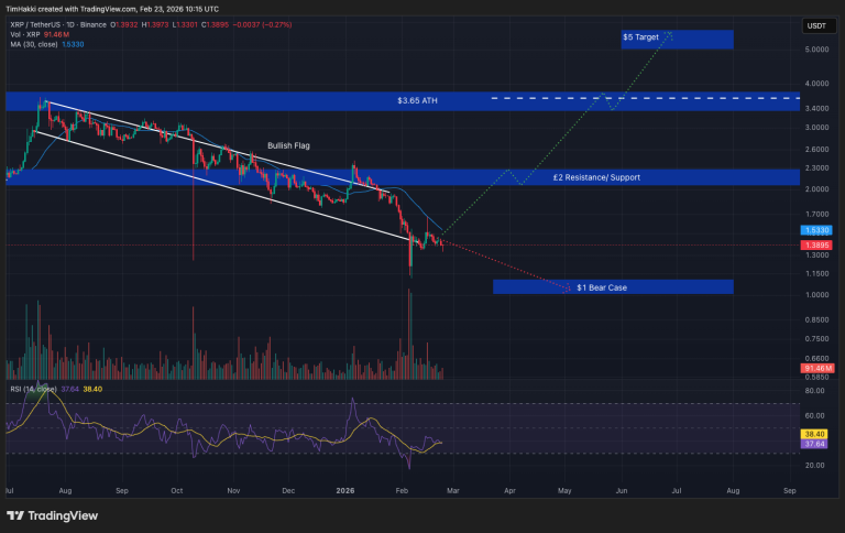 Crypto Price Prediction Today 23 February – XRP, Solana, Shiba Inu
