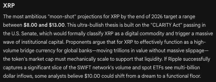 Google's Gemini AI Predicts the Price of XRP, Dogecoin and Shiba Inu by the end of 2026