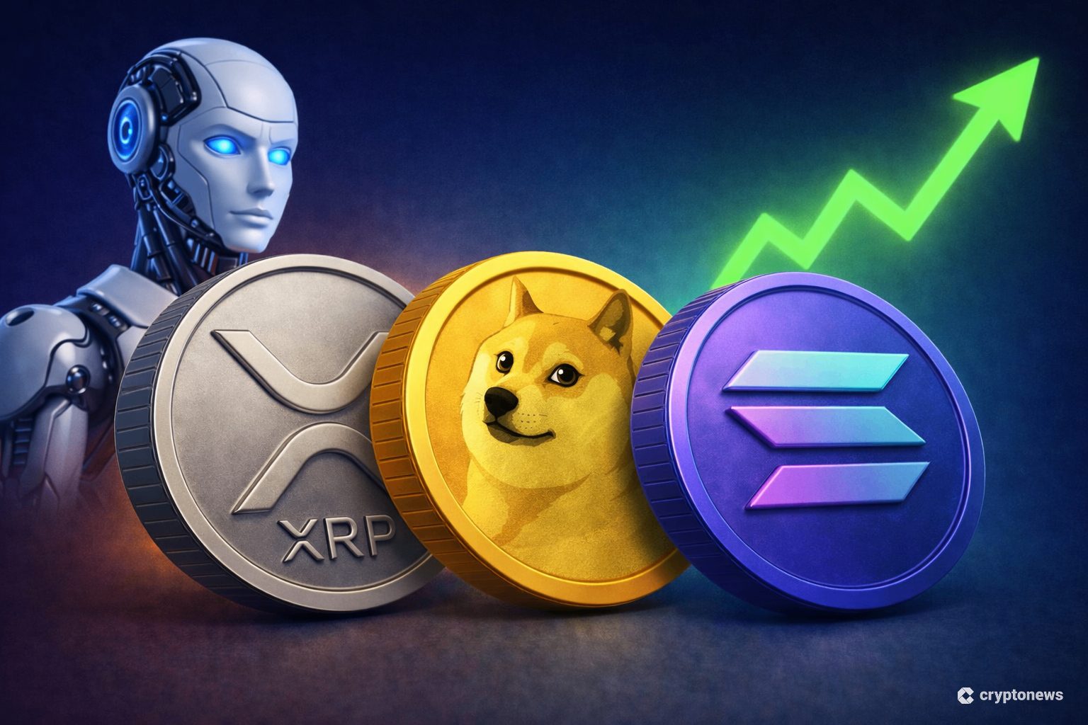 Leading AI Claude Predicts the Price of XRP, Solana and Dogecoin By the End of 2026