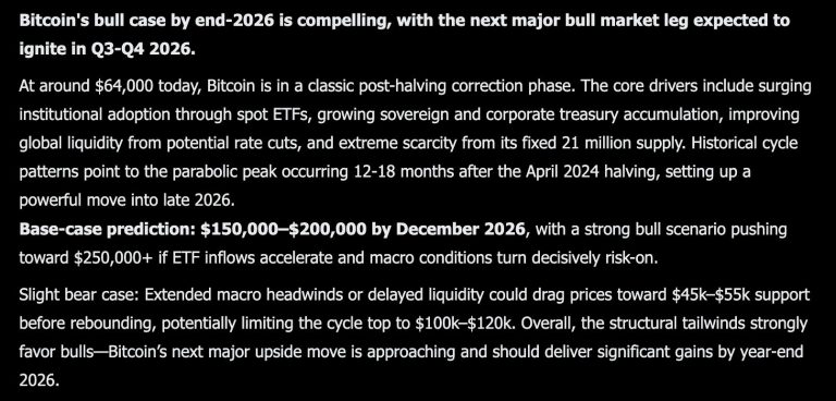 Elon Musk Grok AI Predicts Explosive Bitcoin Price by The End of 2026