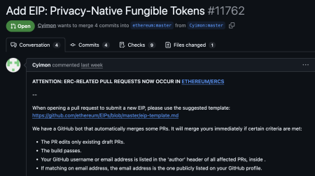 Ethereum News: Ethereum’s pERC-20 Proposal Would Make Token Transfers Private by Default