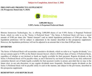 Ethereum News Today: BitMine to Raise $300M in Preferred Stock to Buy ETH