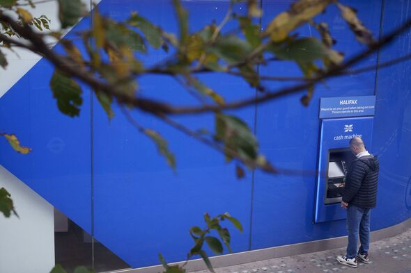 Halifax Cash Machine Customer Halifax Cash Machine Customer