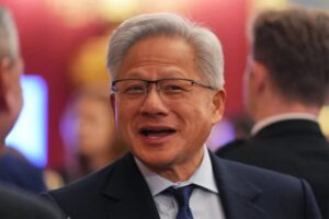 Nvidia chief brushes off tech sell-off as a buying opportunity