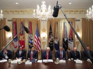 Trump’s Cabinet Praises Him Once Every 6 Sentences, Analysis Finds