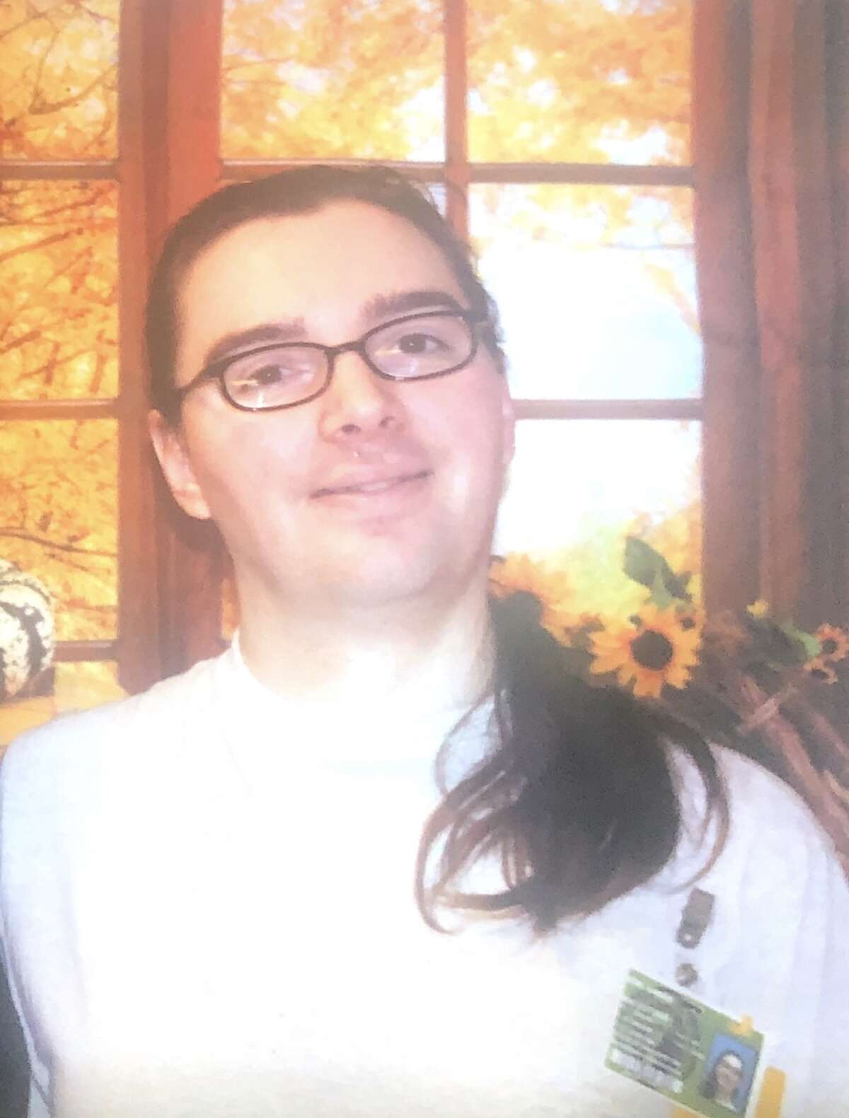 Amber Kim appears in a photo taken during her incarceration at the Washington Corrections Center for Women.