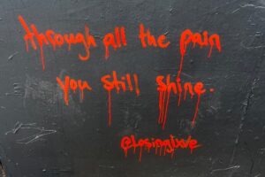 Who is scrawling poetry on London streets? And why?