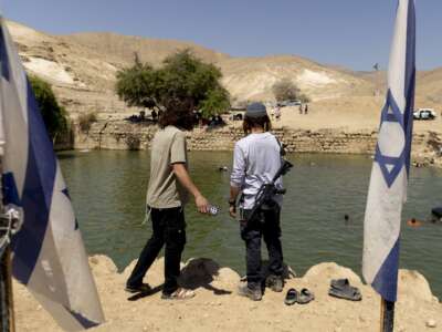 Israeli Settlers Have Surrounded Home of Palestinian American Visiting West Bank