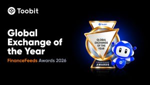 Toobit Named Global Exchange of the Year as AI and TradFi Push Expands