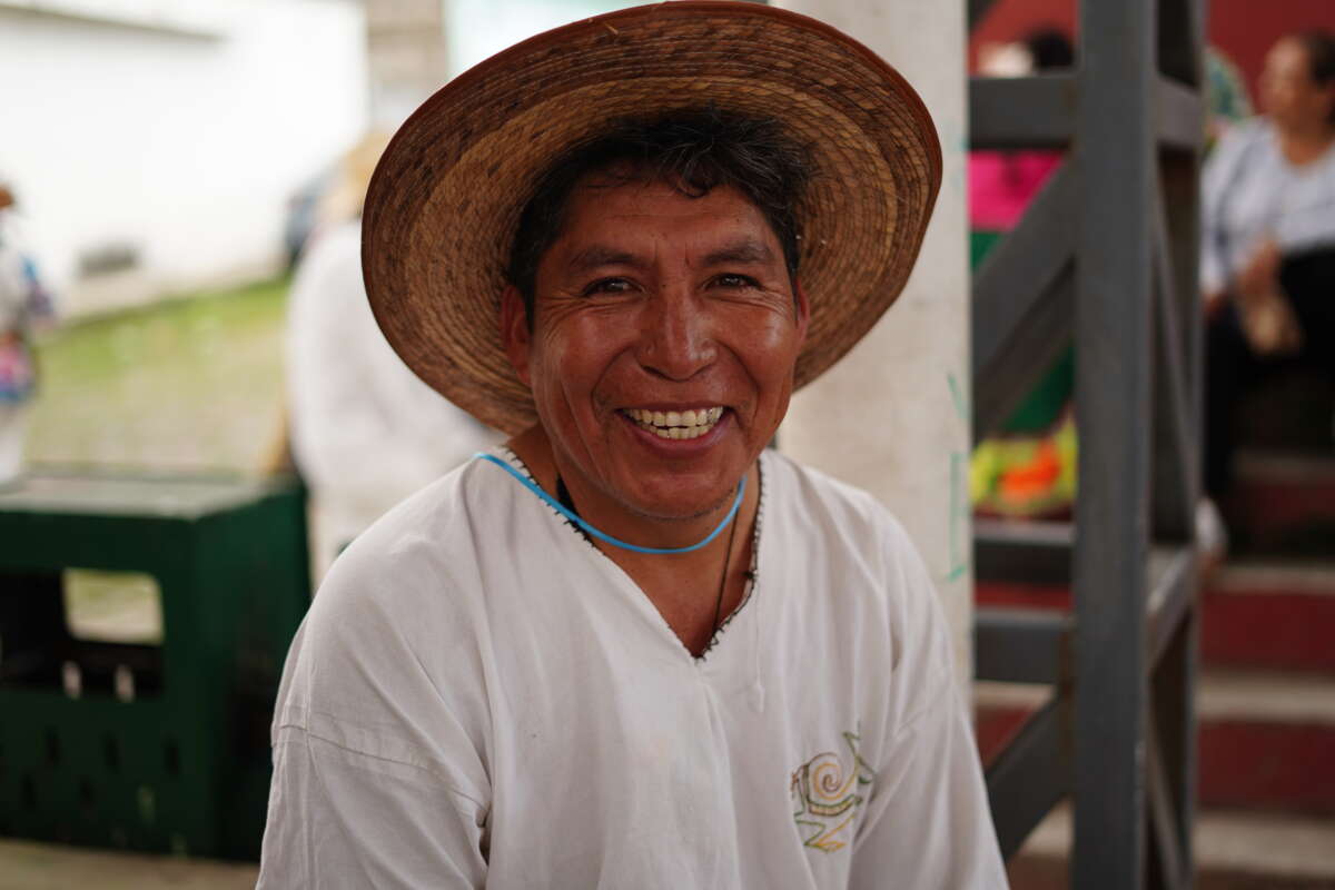Nahua farmer Miguel López Vega.