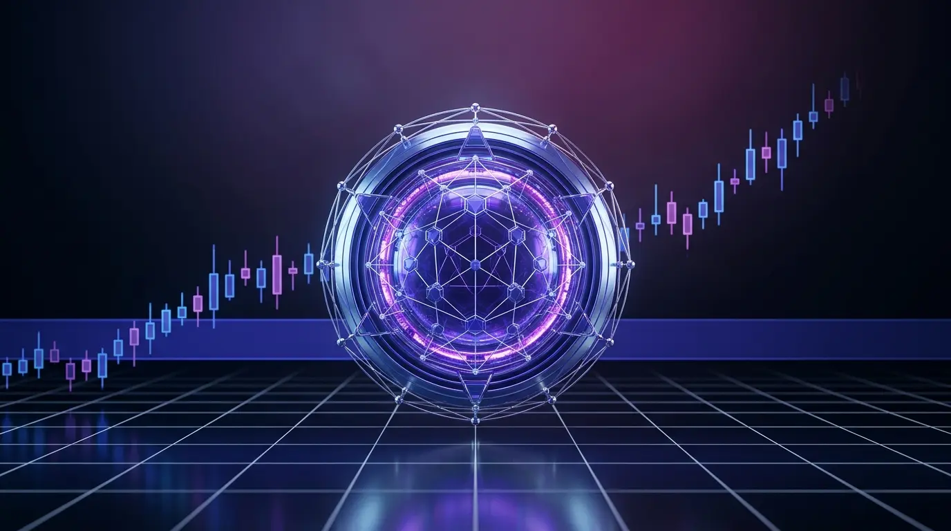 XRPL-inspired digital ledger securing verified economic data beside XRP market support and resistance levels