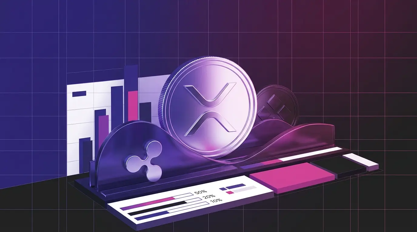 XRP-inspired digital asset leading an institutional crypto fund portfolio visualization