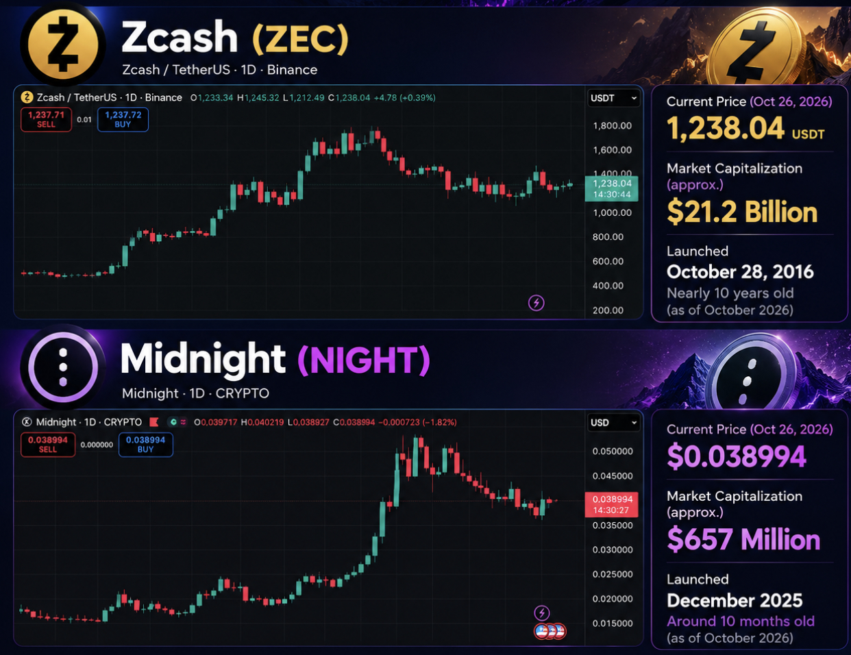 Midnight processed 49,229 crypto transactions in a day, beating Zcash by 2.4x as Charles Hoskinson’s privacy-focused network gains traction.