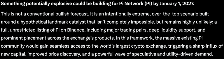 Copilot AI Predicts PI Network Binance Price