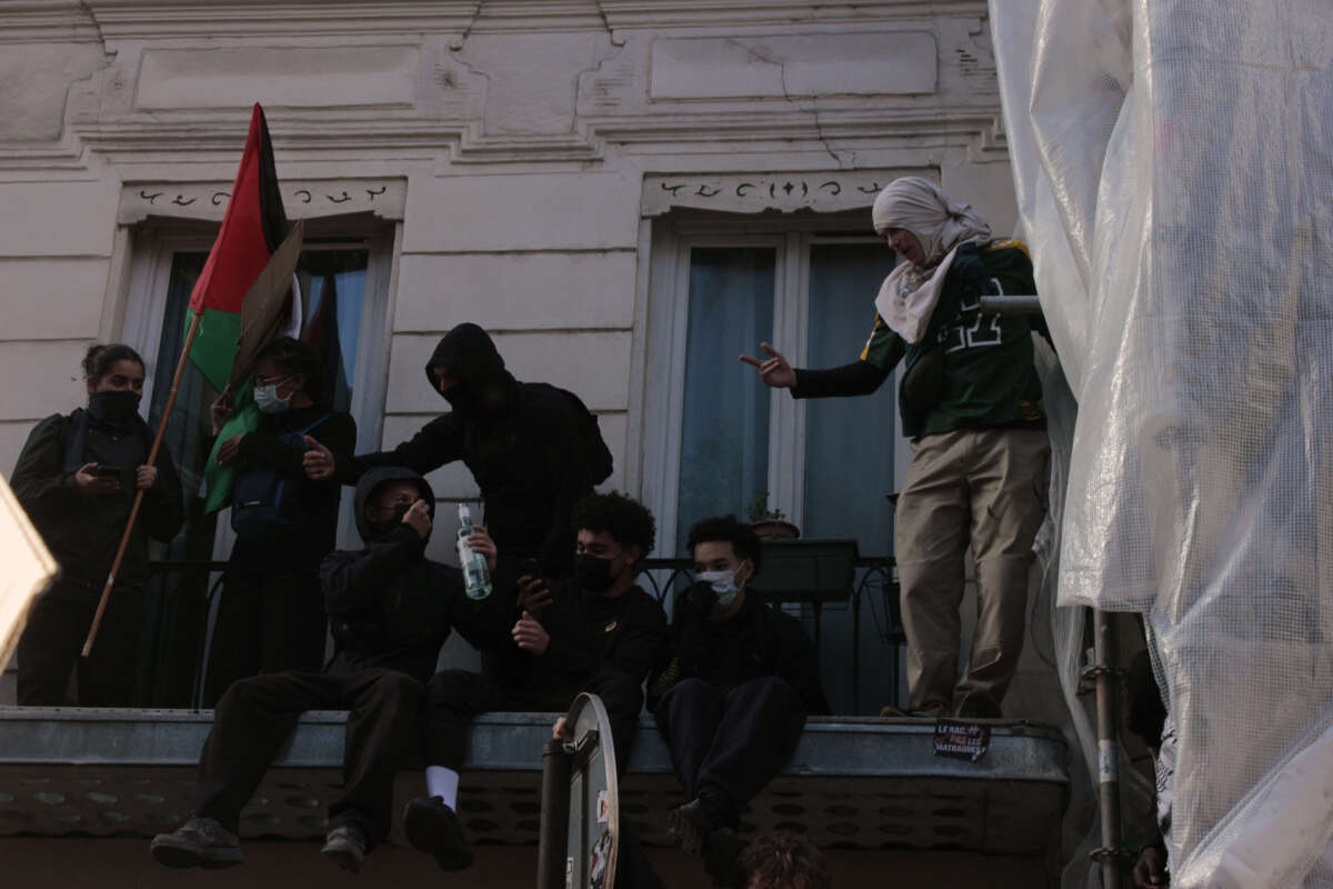 Demonstrators for student and cost-of-living protests gather in Paris, France, on October 17, 2026.