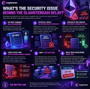 Ethereum Glamsterdam Upgrade Delayed Over Smart Contract Security Risks