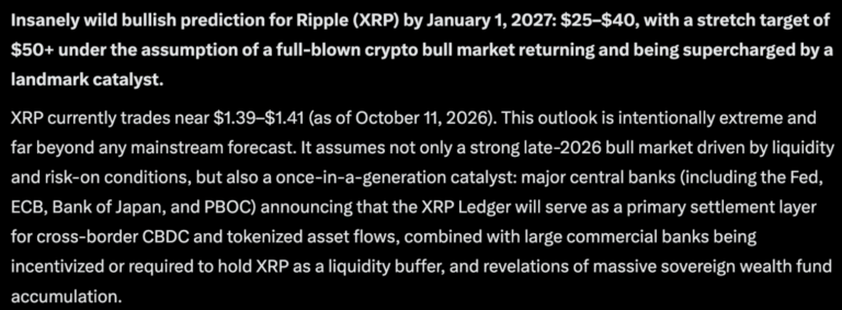 Meta AI Predicts This Huge Catalyst Could Lead to $40 XRP