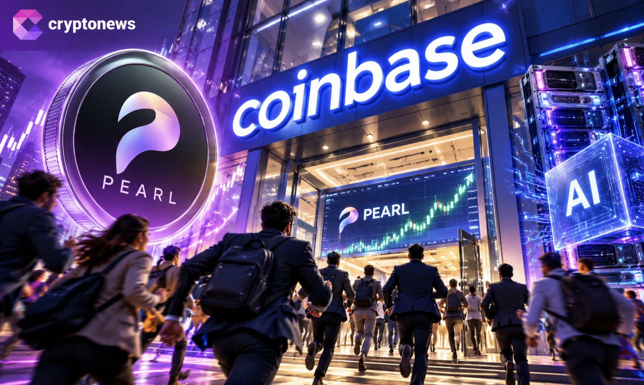 Pearl Crypto jumps 80% in a week as Coinbase buzz fuels a mystery rally. Can PEARL break higher as AI hype builds?