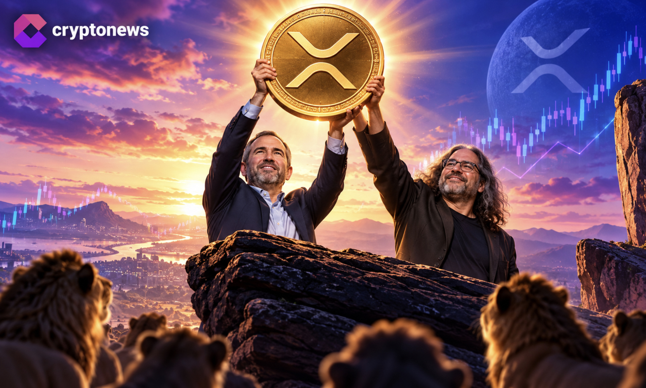XRP trades at $1.34 as Garlinghouse defends legal clarity while Schwartz emphasizes everyday payments. XRP key levels and price prediction.